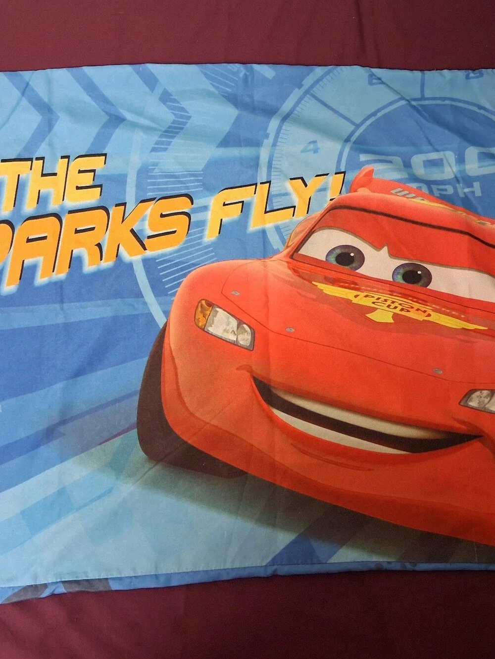 Disney Lightning McQueen And Towmater Standard Sizr Pillowcase.